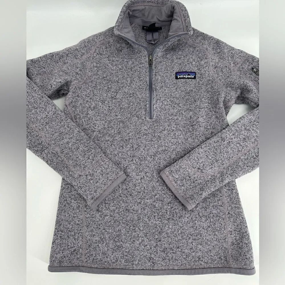 Patagonia Womens Better Sweater XS Purple Fleece Quarter Zip Pullover Outdoor